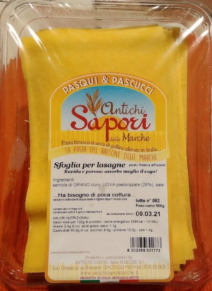 Sfoglia per lasagne