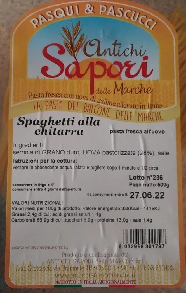 Spaghetti alla chitarra
