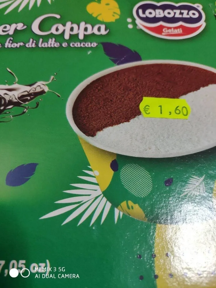 Coppetta fiordi latte e cacao