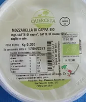 Mozzarella di capra bio Querceta