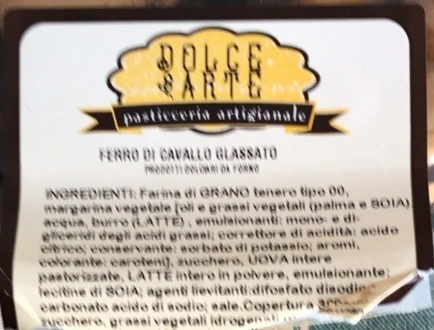Ferro di cavallo glassato