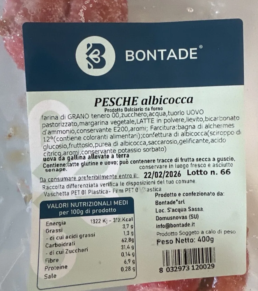 Pesche albicocca