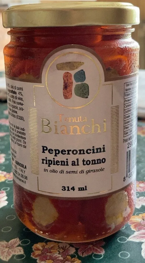 Peperoncini ripieni al tonno