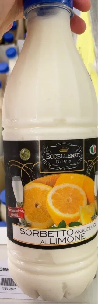 Sorbetto analcolico al limone