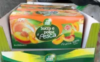 Succo e polpa di pesca