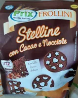 Frollini Stelline con cacao e nocciole