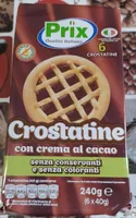 Crostatine con crema al cacao