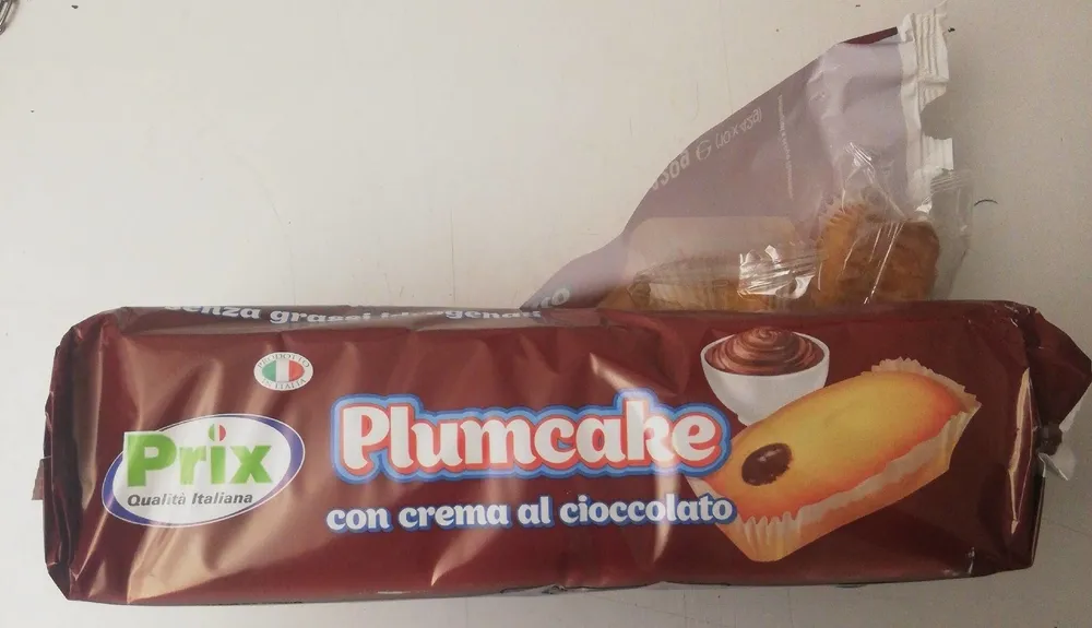 Plumcake con crema di cioccolato