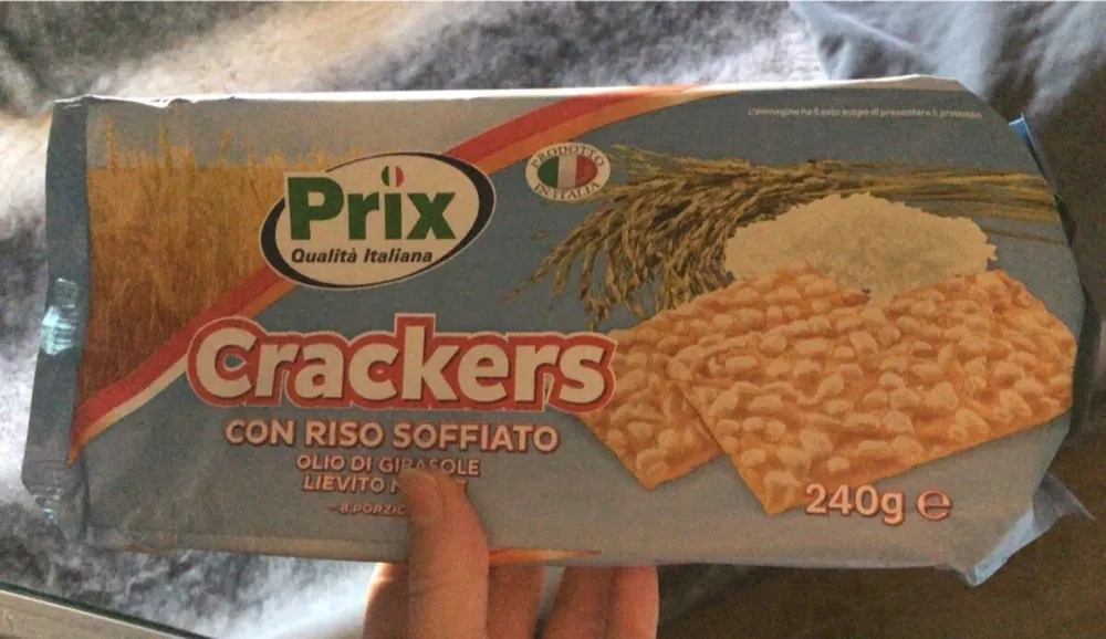 Crackers con riso soffiato