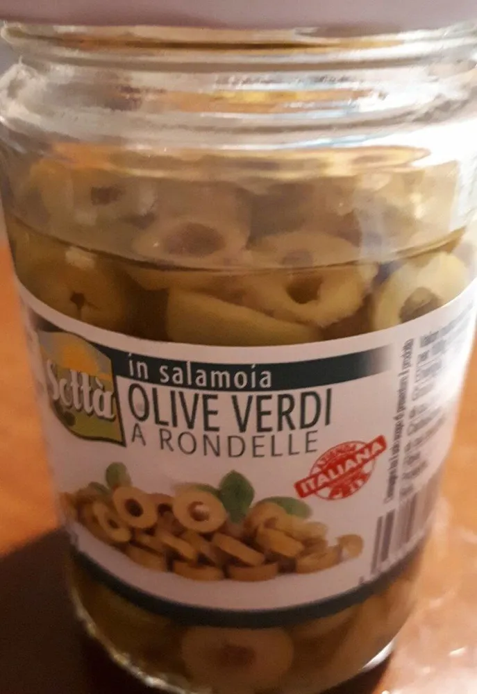 Olive verdi a rondelle