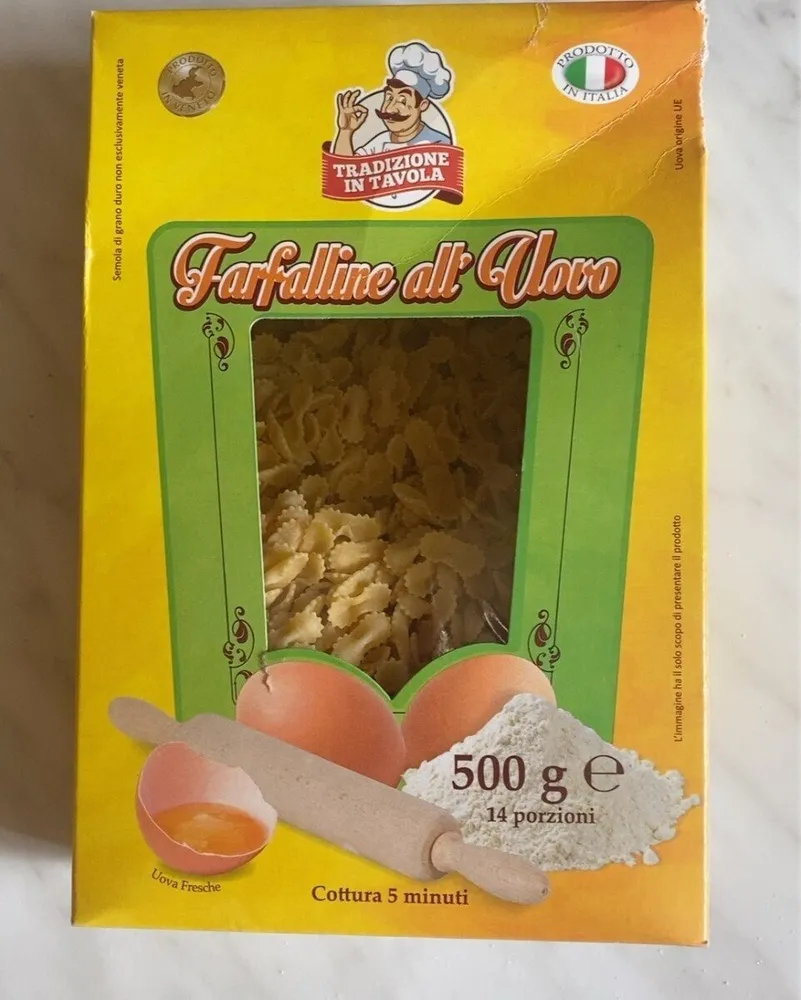 Farfalline all’uovo