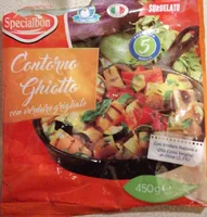 Contorno ghiatto con verdure grigliate