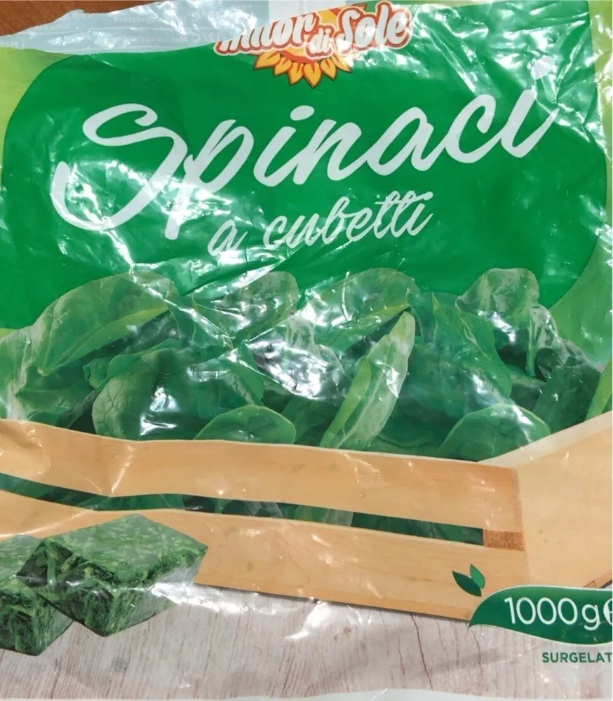 Spinaci a cubetti