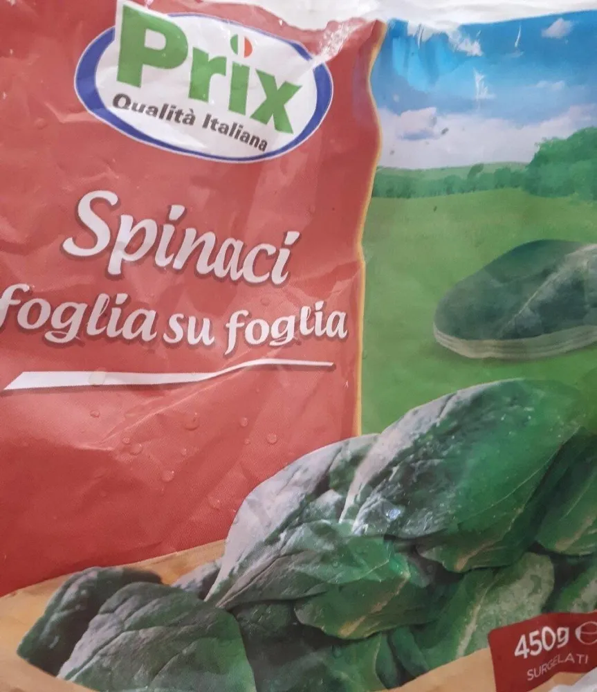 Spinaci foglia su foglia