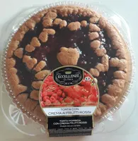 Torta con crema ai frutti rossi