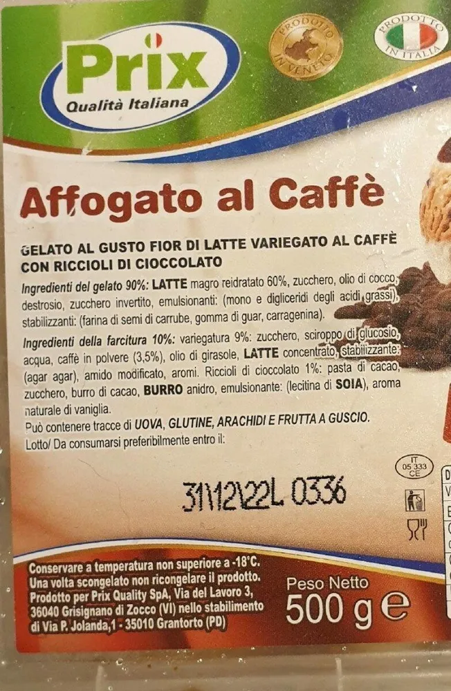 Affogato al caffè