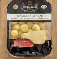 Gnocchi ripieni Asiago Dop e Speck Alto Adige Igp