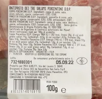 Antipasto dei tre salumi piacentini d.o.p.