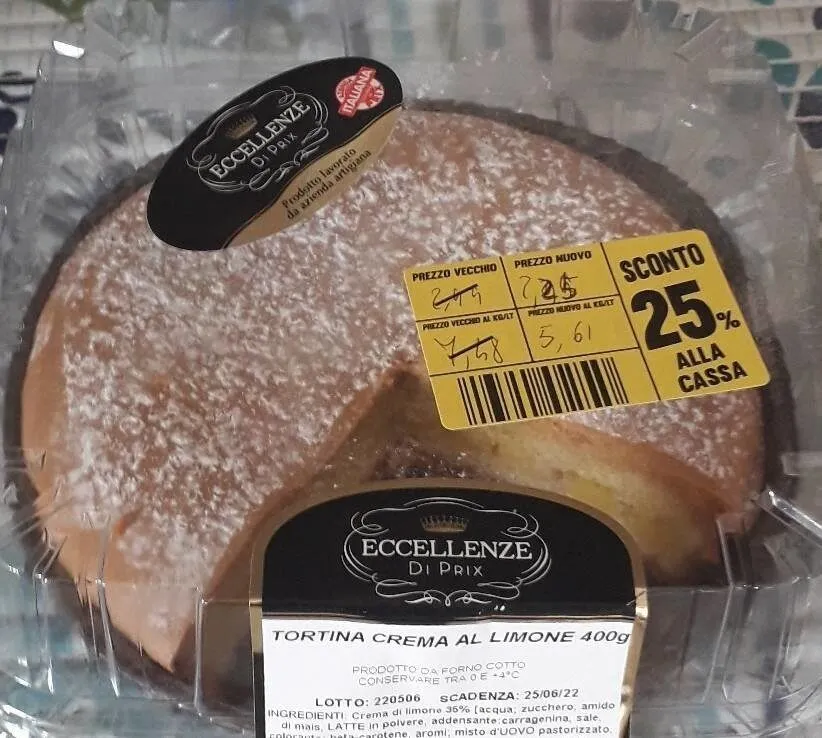 Tortina crema al limone