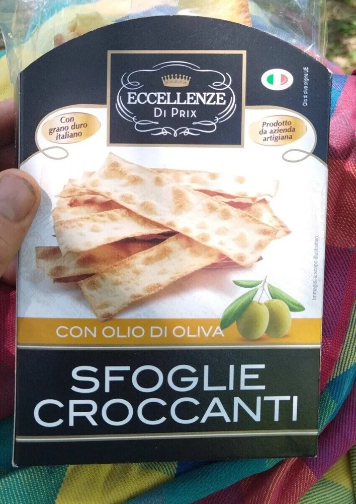 Sfoglie croccanti con olio di oliva