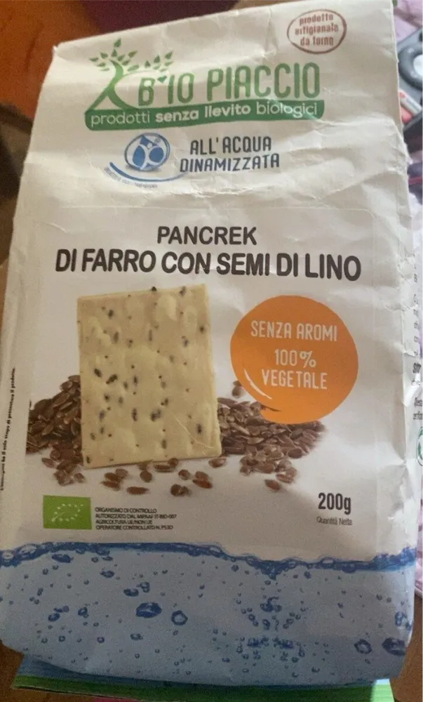 pancrek di farro con semi di lino