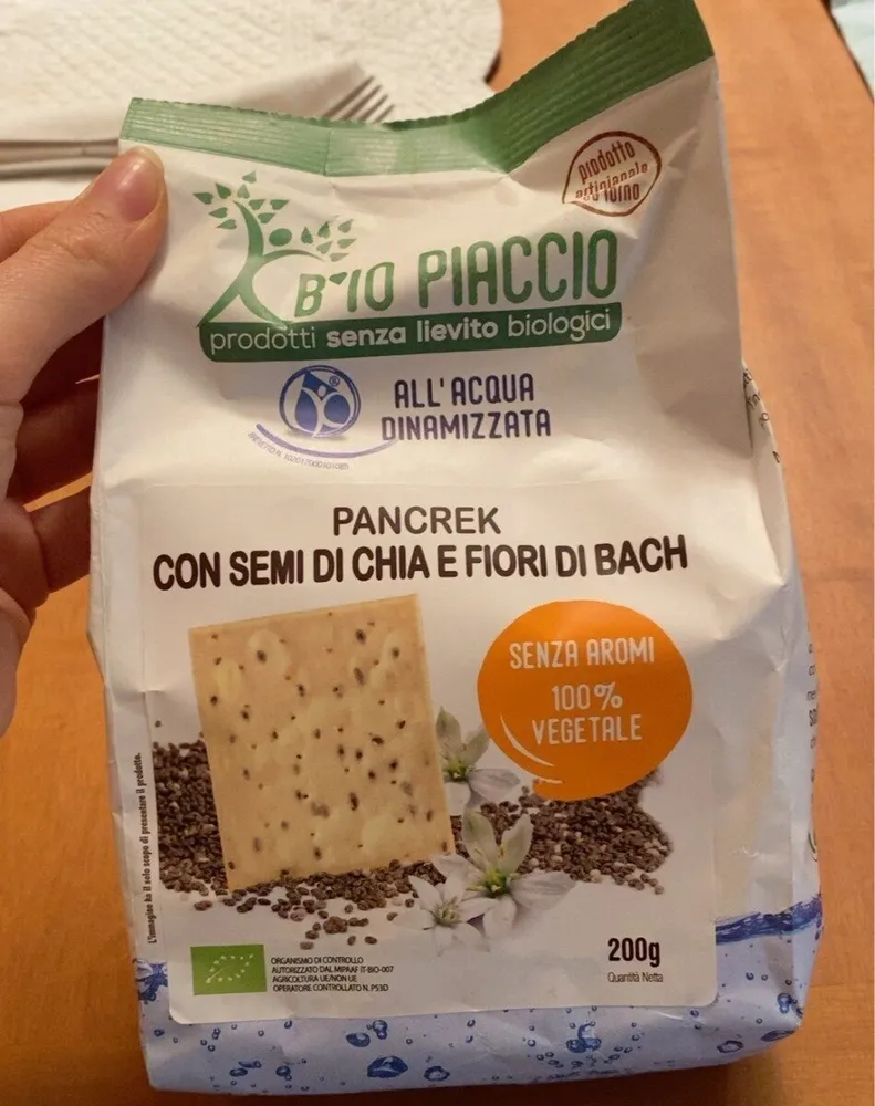 Pancrek con semi di chia e fiori di bach