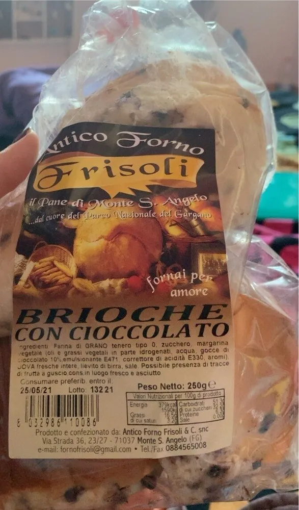 Brioche con cioccolato