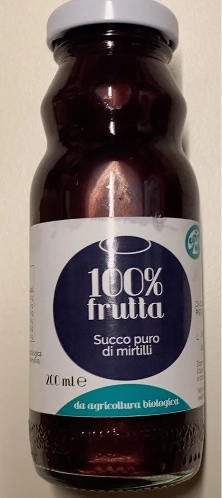 Succo puro di mirtilli