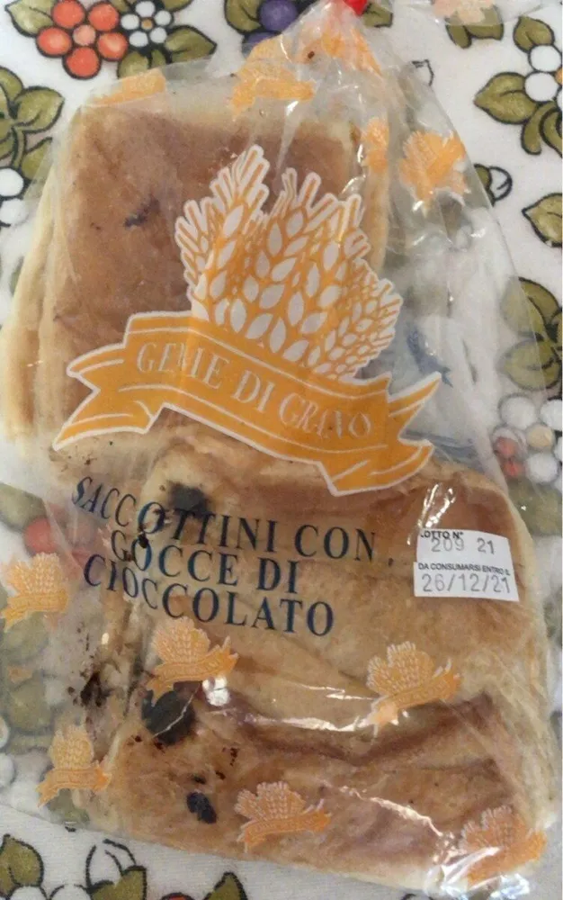 Saccottini con gocce di cioccolato