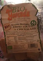 Biscotti biologici di riso cocco e cioccolato