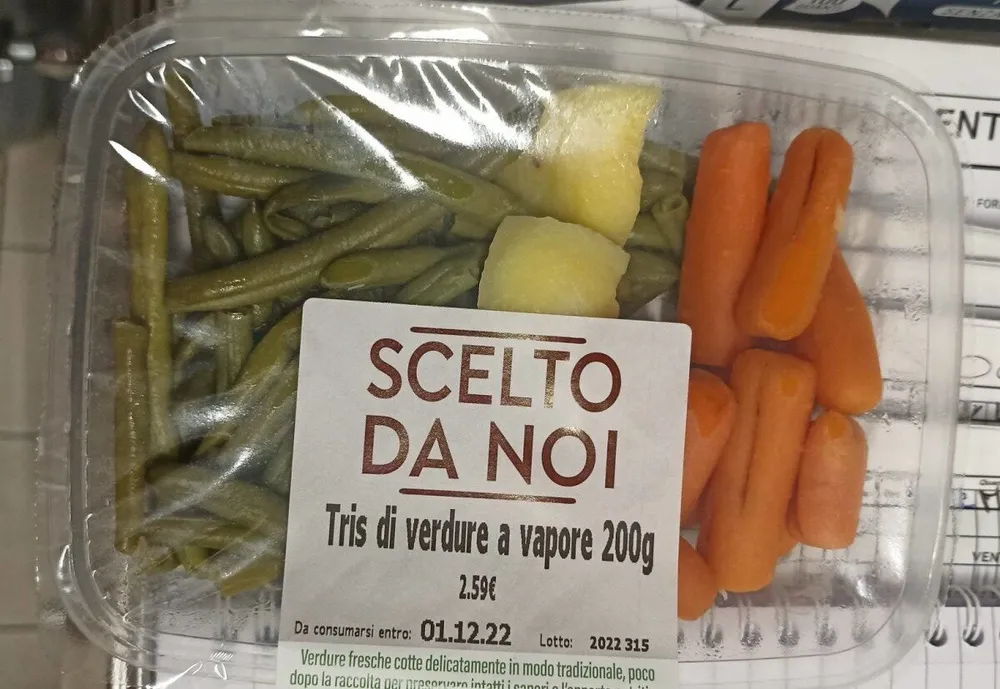 Tris di verdure al vapore