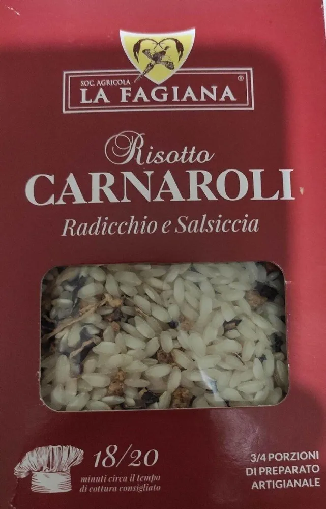 Risotto Carnaroli radicchio e salsiccia