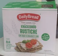 Knackerbrod Rustiche con semi di girasole e lino
