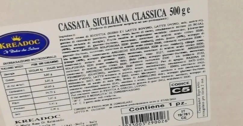 Cassata siciliana classica 500g