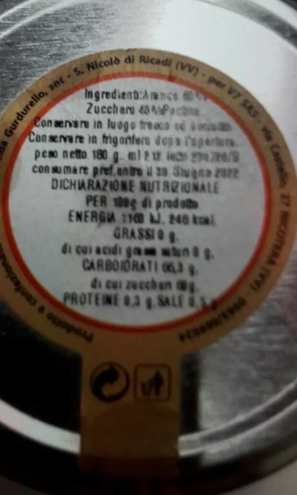 Marmellata di arance