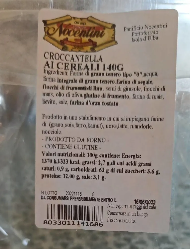 Croccantella ai cereali