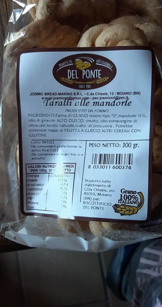 Taralli alla mandorla