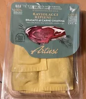 Raviolacci ripieni con brasato di carne chianina