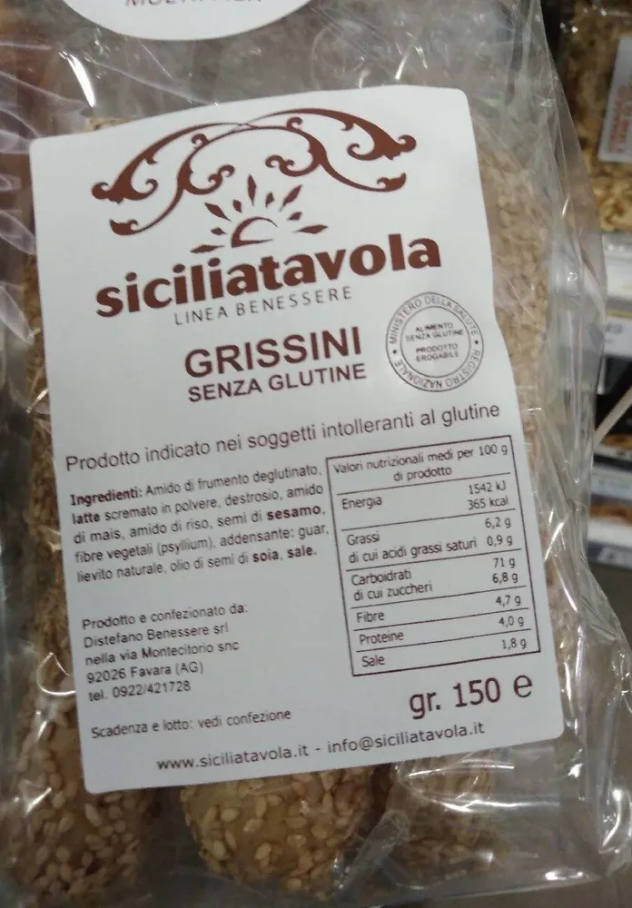 Grissini senza glutine