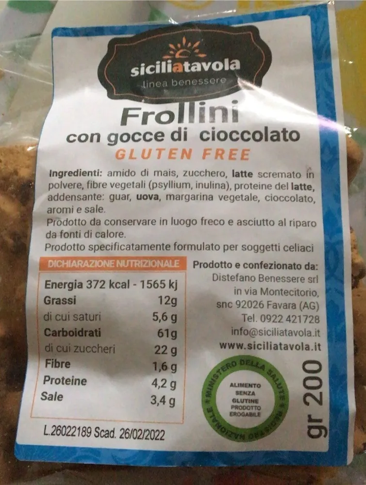 Follini con gocce di cioccolato