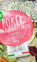 Poker con rucola e carote
