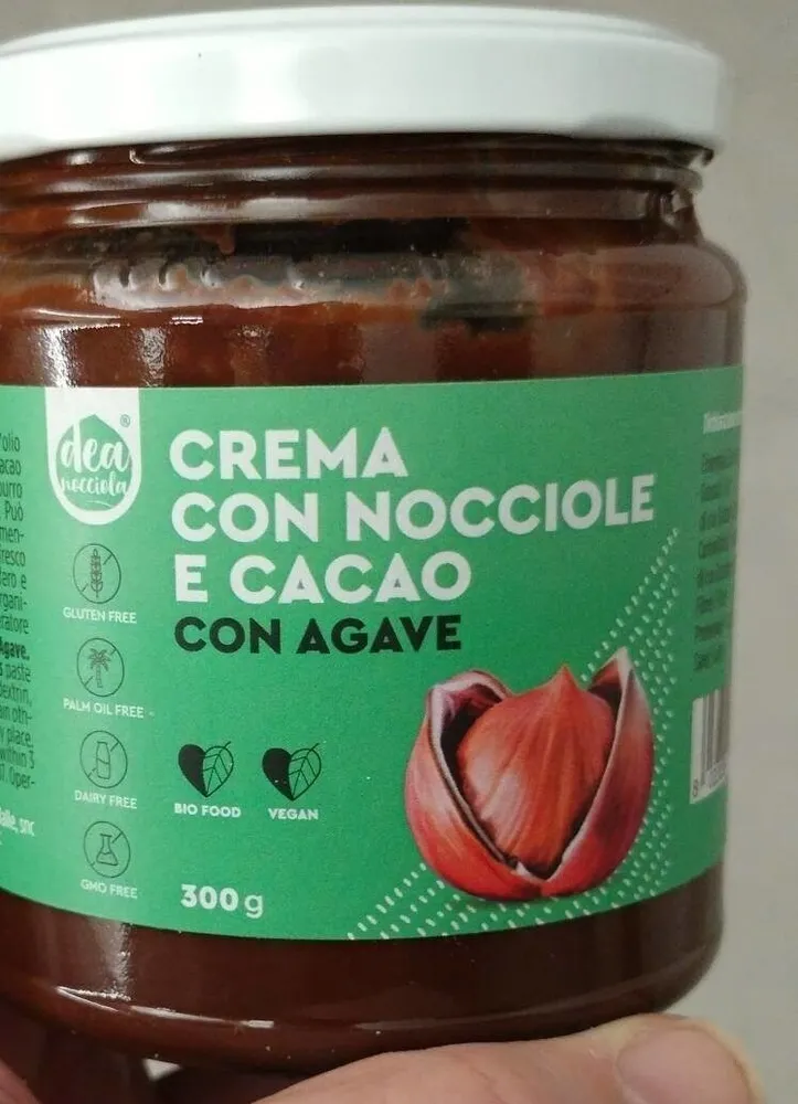 Crema con nocciole e agave