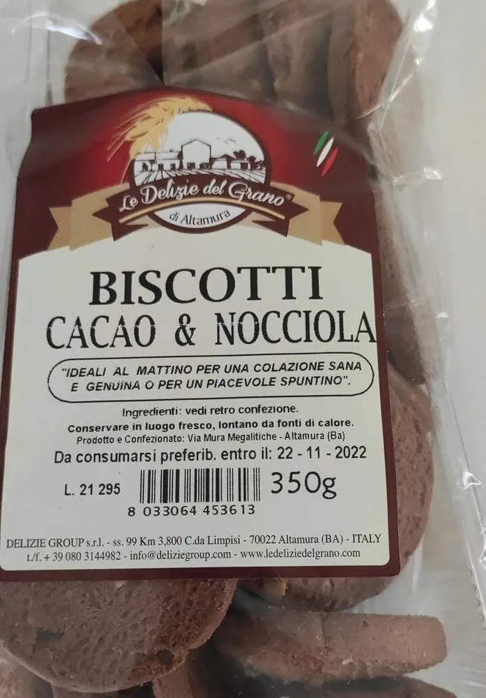 Biscotti cacao e nocciola