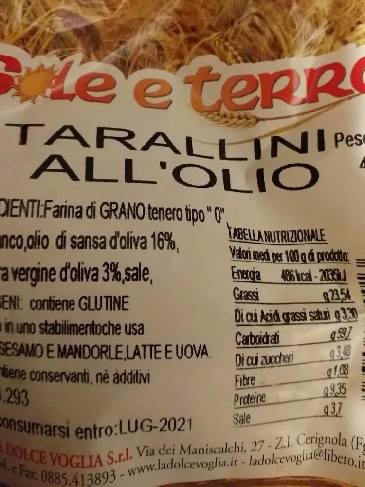 Tarallini all'olio