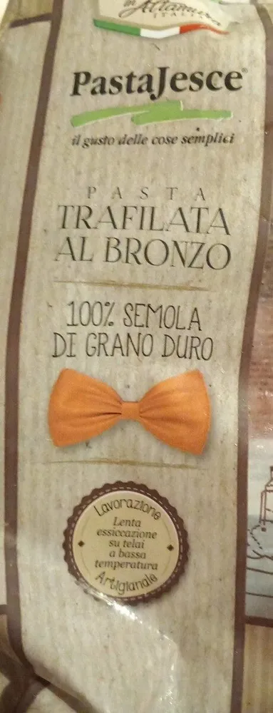 Pasta trafilata al bronzo