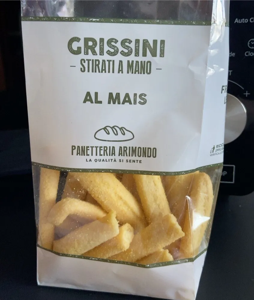 Grissini stirati al mais