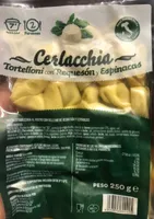 Tortelloni con requesón y espinacas