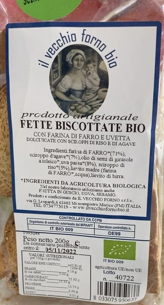 Fette biscottate bio