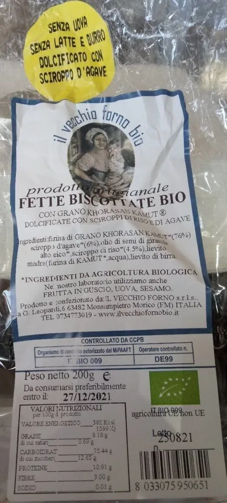 Fette biscottate Bio