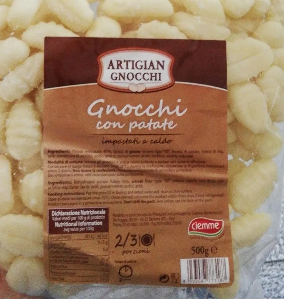 Gnocchi con patate